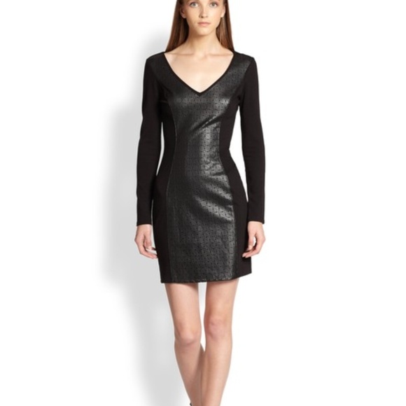 Ella Moss Black Deborah Perforated-front Night Out - Picture 5 of 5